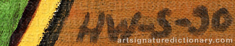 Signature by Hans Valter SUNDBERG