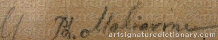 Signature by Filip Andreevich MALIAVIN