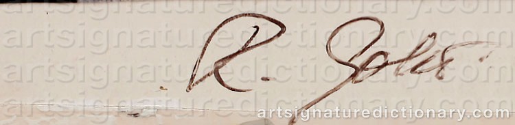 Authentic signature by Rolf GOHS on  artwork