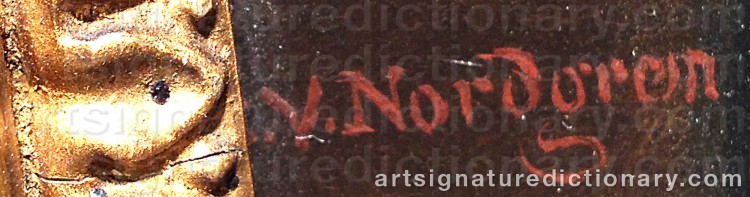 Signature by Carl Wilhelm NORDGREN