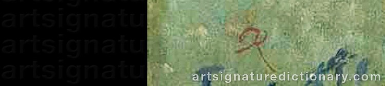 Authentic signature by Charles RICKETTS on artwork