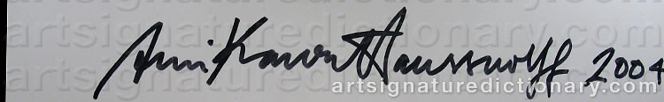 Signature by Annika Von HAUSSWOLFF