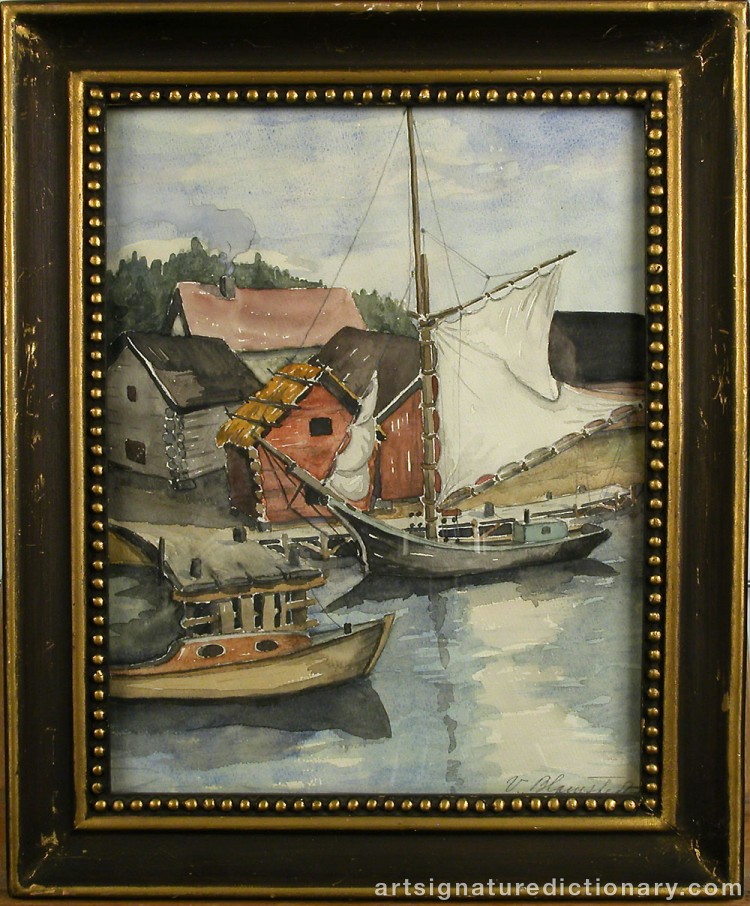 Close-up details showing Väinö BLOMSTEDT signature forgery characteristics
