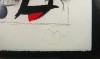 Close-up details showing Joan MIRO signature forgery characteristics