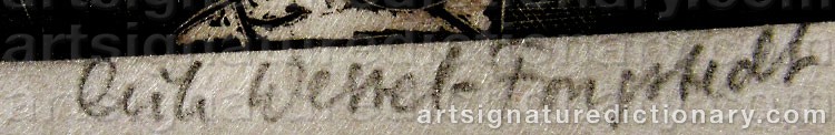 Signature by Erik WESSEL-FOUGSTEDT