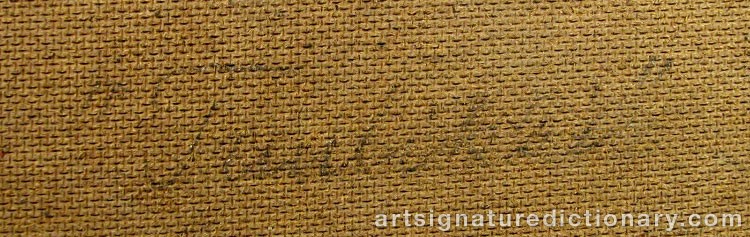 Close-up details showing Tove JANSSON signature forgery characteristics