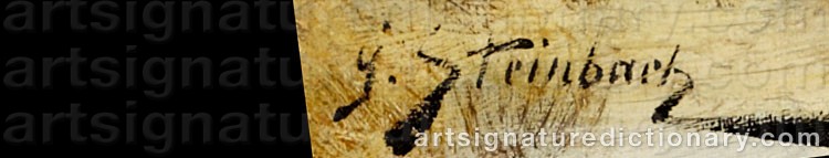 Authentic signature by Gertrud STEINBACH on  artwork