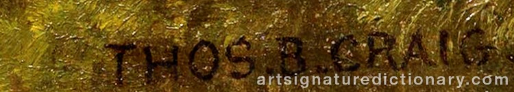 Signature by Thomas Bigelow CRAIG