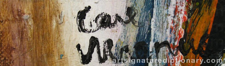 Signature by Carl MAGNUS
