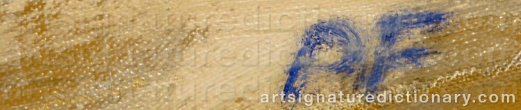 Authentic signature by Per FLEMMING on  artwork