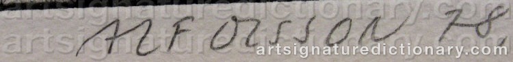 Signature by Alf OLSSON