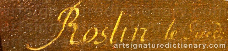 Signature by Alexander ROSLIN