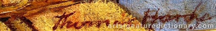 Authentic signature by Charles Murray PADDAY on  artwork
