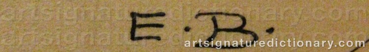 Signature by Elsa BESKOW