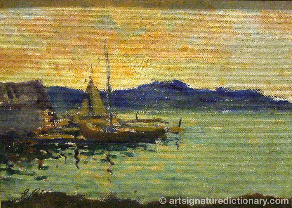 Close-up details showing Gideon BÖRJE signature forgery characteristics