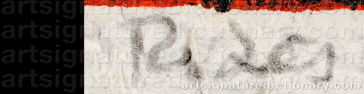 Authentic signature by Pepe RIBÉS on  artwork