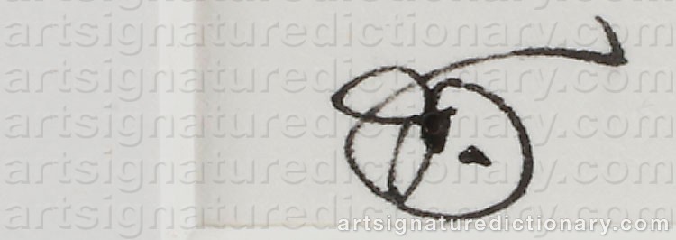 Authentic signature by Ulf RAHMBERG on  artwork