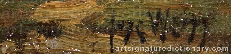 Authentic signature by Jose WEISS on  artwork