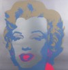 Close-up details showing Andy WARHOL signature forgery characteristics
