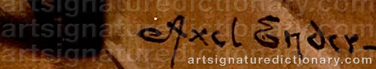 Signature by Axel ENDER