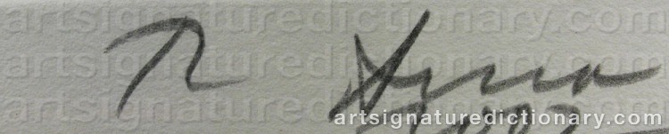 Signature by Richard SERRA