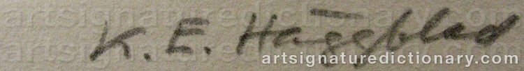 Signature by Karl-Erik HÄGGBLAD