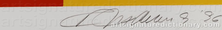Signature by Robert INDIANA
