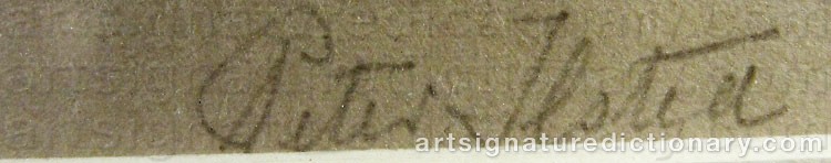 Signature by Peter Vilhelm ILSTED
