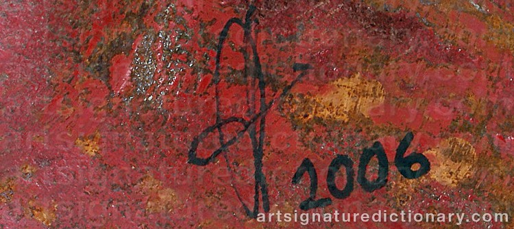Authentic signature by Andreas WARGENBRANT on Sculpture artwork