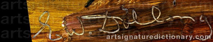 Authentic signature by Ernst Wilhelm DÖLLING on Painting/Watercolour artwork