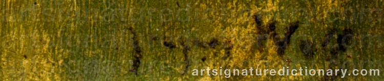 Authentic signature by Jacques WOLF on Painting/Watercolour artwork