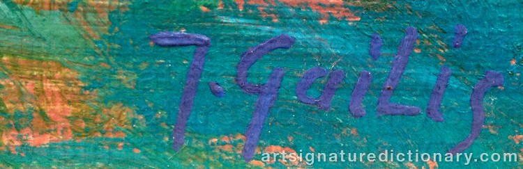 Signature by Janis GAILIS
