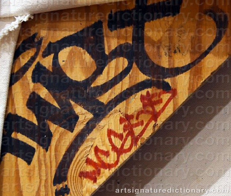 Authentic signature by Barry ‘Twist’ MCGEE on Painting/Watercolour artwork