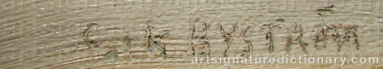 Signature by Erik BYSTRÖM