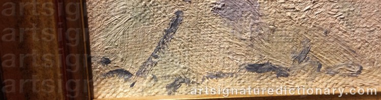 Authentic signature by Ruslan ADAMOV on  artwork