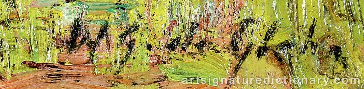 Authentic signature by Wilfred Gabriel De GLEHN on  artwork