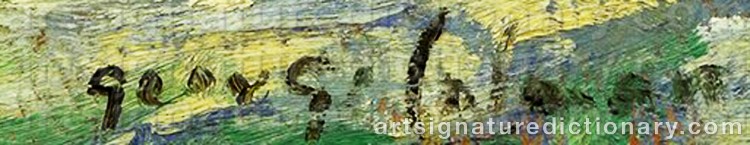 Authentic signature by George Sumner COLEMAN on Painting/Watercolour artwork