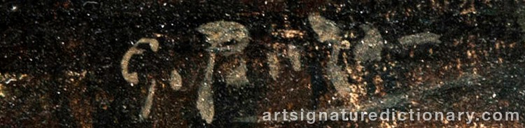 Authentic signature by Giovanni PANZA on Painting/Watercolour artwork