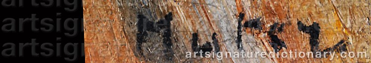 Authentic signature by Marie Mela MUTER on  artwork