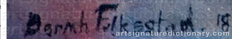 Signature by Bernhard FOLKESTAD