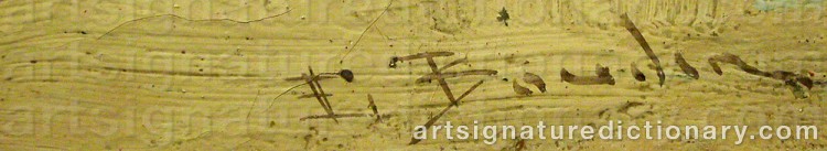 Forged signature of Eugène Louis BOUDIN