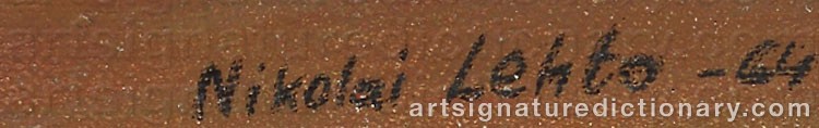 Signature by Nikolai LEHTO