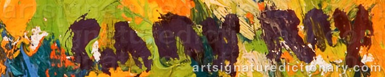 Authentic signature by Gary RAY on Painting/Watercolour artwork