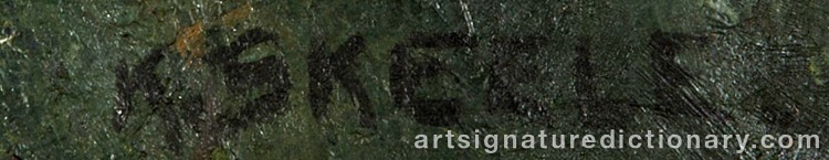 Authentic signature by Anna Katharine SKEELE on Painting/Watercolour artwork