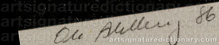 Signature by Ole AHLBERG
