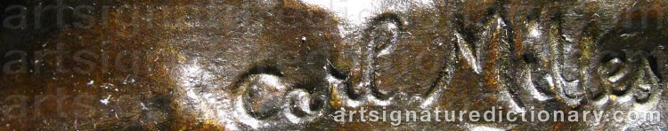 Signature by Carl MILLES