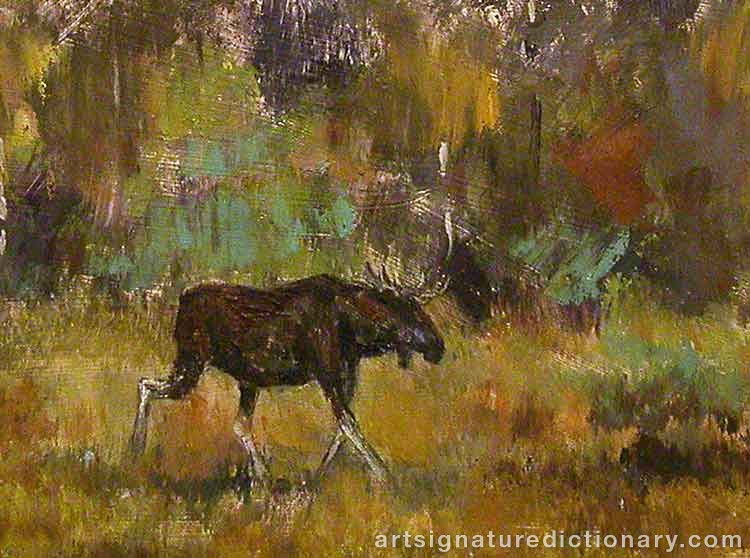 Close-up details showing Lindorm LILJEFORS signature forgery characteristics