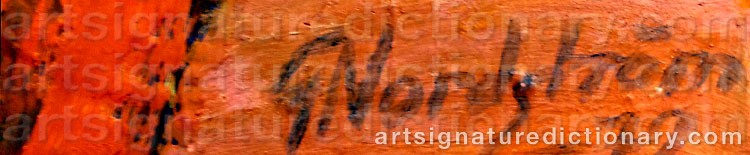 Signature by Gunnar NORDSTRÖM