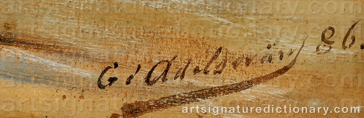 Signature by Gustaf ADELSWÄRD