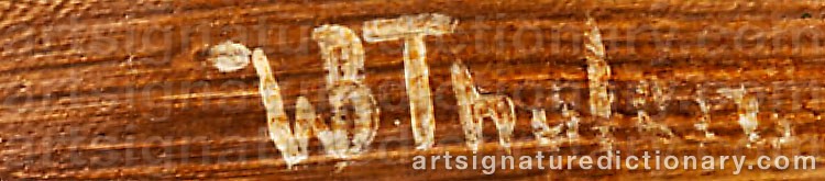 Authentic signature by Willem Bastiaan THOLEN on  artwork